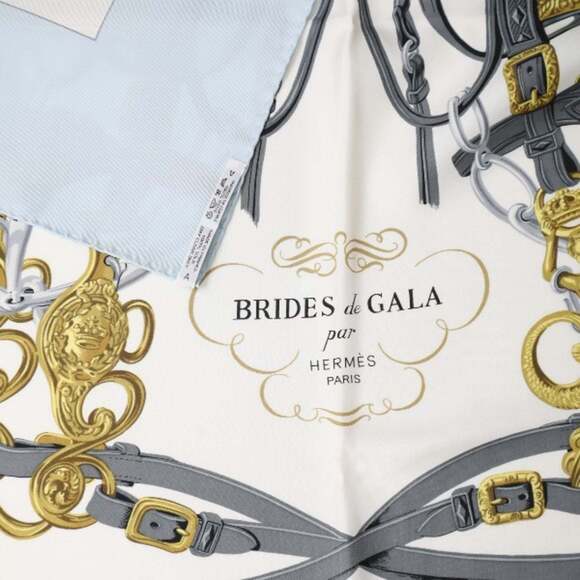 HERMES Blue Scarf - Picture 5 of 5